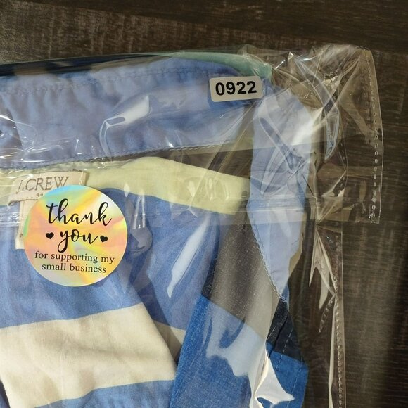 J. Crew Womens Striped‎ Long Sleeve S Blue Green Popover Color Block Academia - Picture 9 of 9